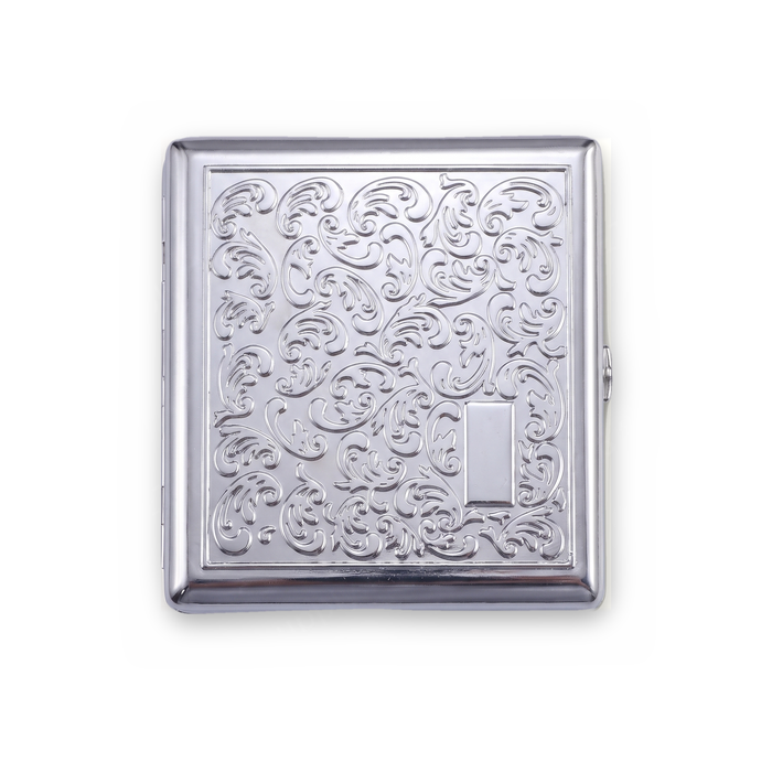 Haunted Wallpaper Tin Cardholder Wallet Chrome