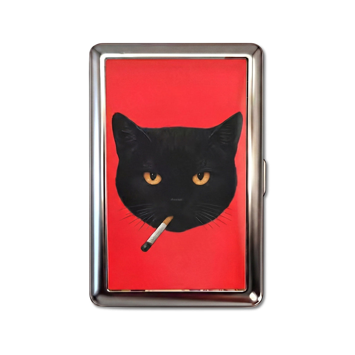 Bad Habit Tin Cardholder Wallet Chrome