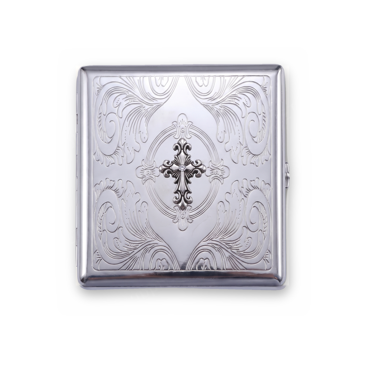 Sunday Scaries Tin Cardholder Wallet Chrome