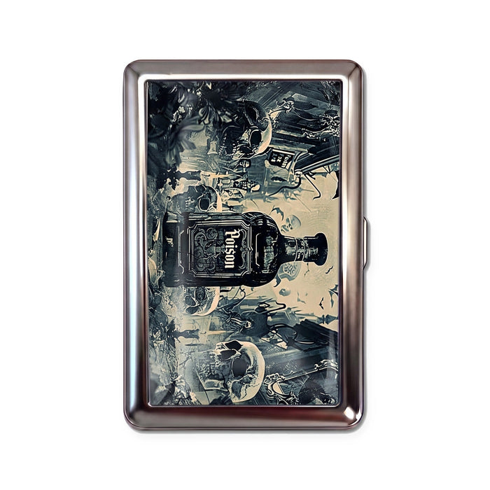 Pick Your Poison Tin Cardholder Wallet Chrome