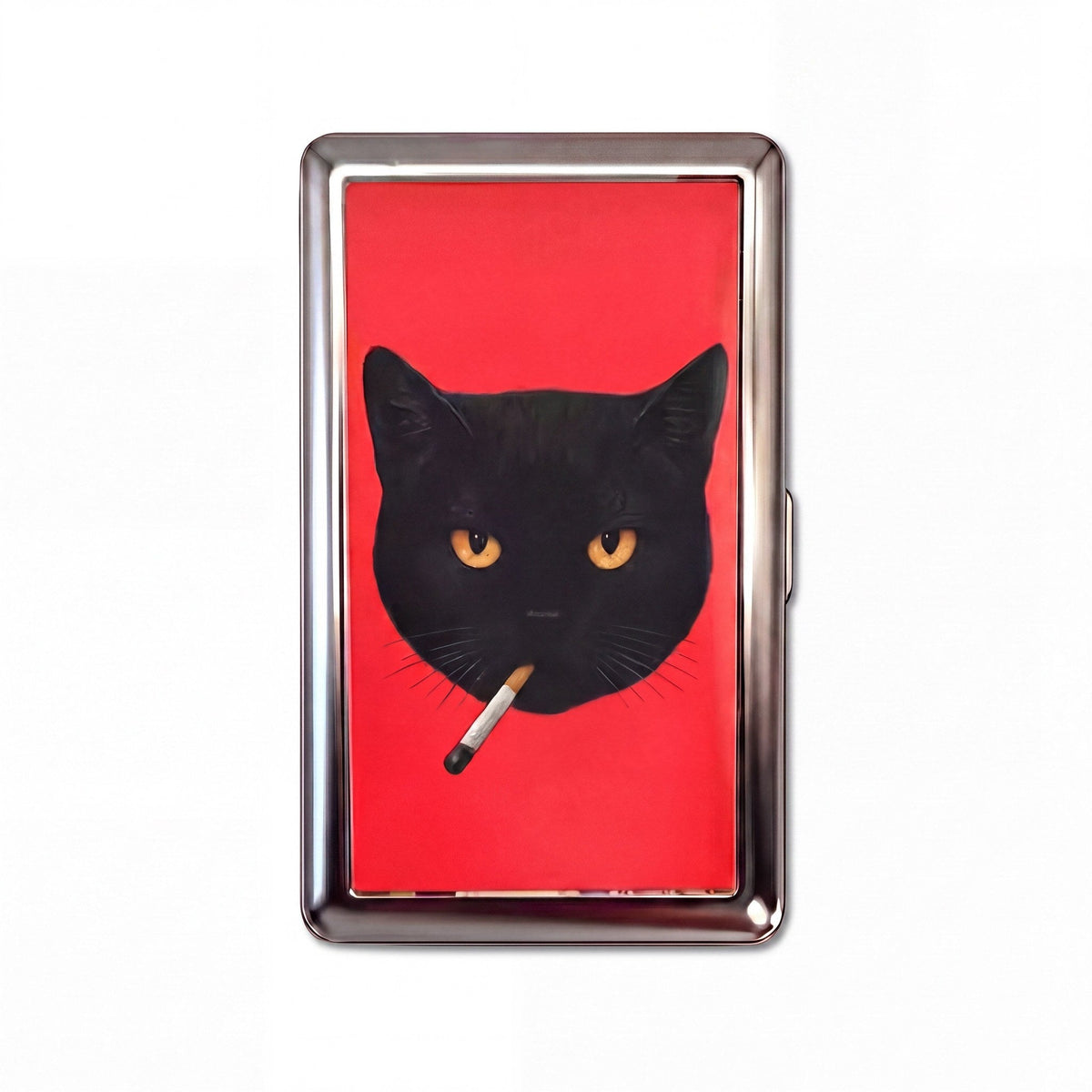 Bad Habit Tin Cardholder Wallet Chrome