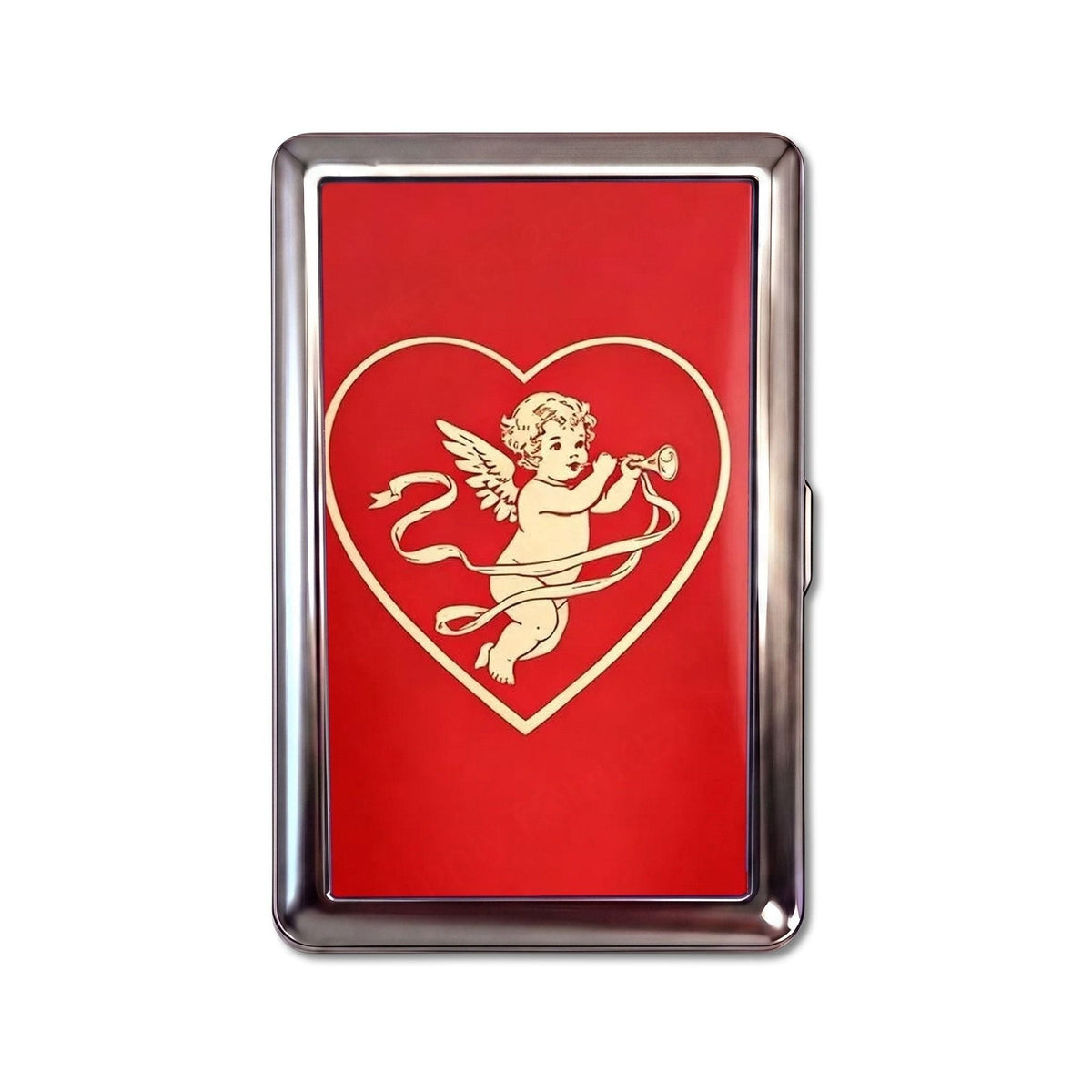 Sweet Nothings Tin Cardholder Wallet Chrome