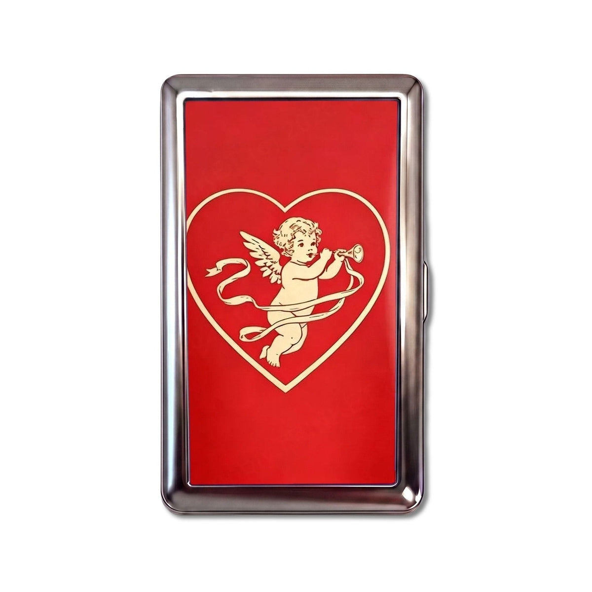 Sweet Nothings Tin Cardholder Wallet Chrome