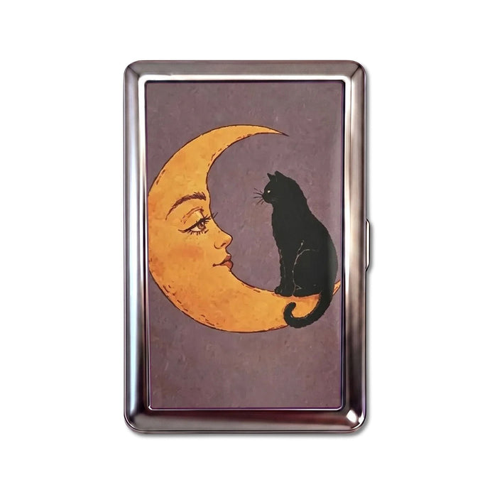Trinket Moon's Company Tin Cardholder Wallet Chrome Metal