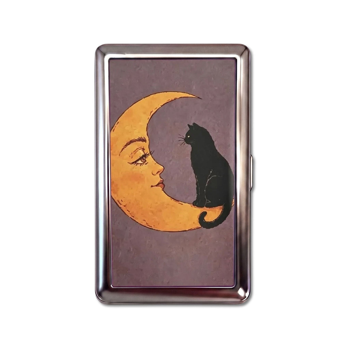 Trinket Moon's Company Tin Cardholder Wallet Chrome Metal