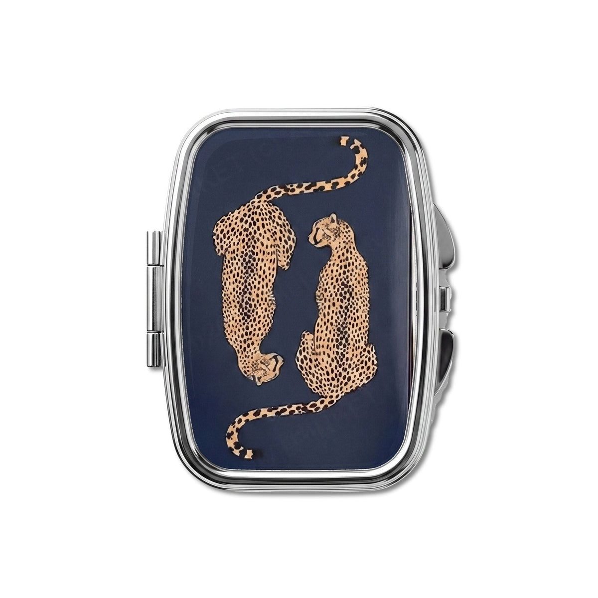 Leopard Lovers Pill Box Chrome