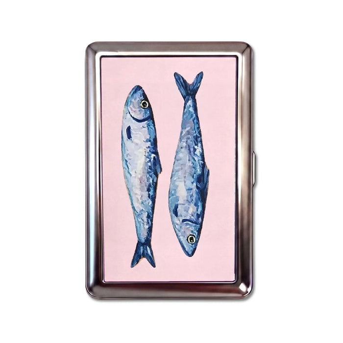 Trinket Tinned Tin Cardholder Wallet Chrome Pink