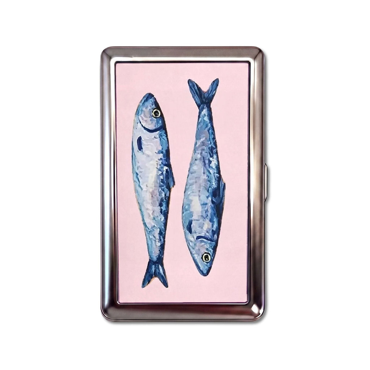 Trinket Tinned Tin Cardholder Wallet Chrome Pink
